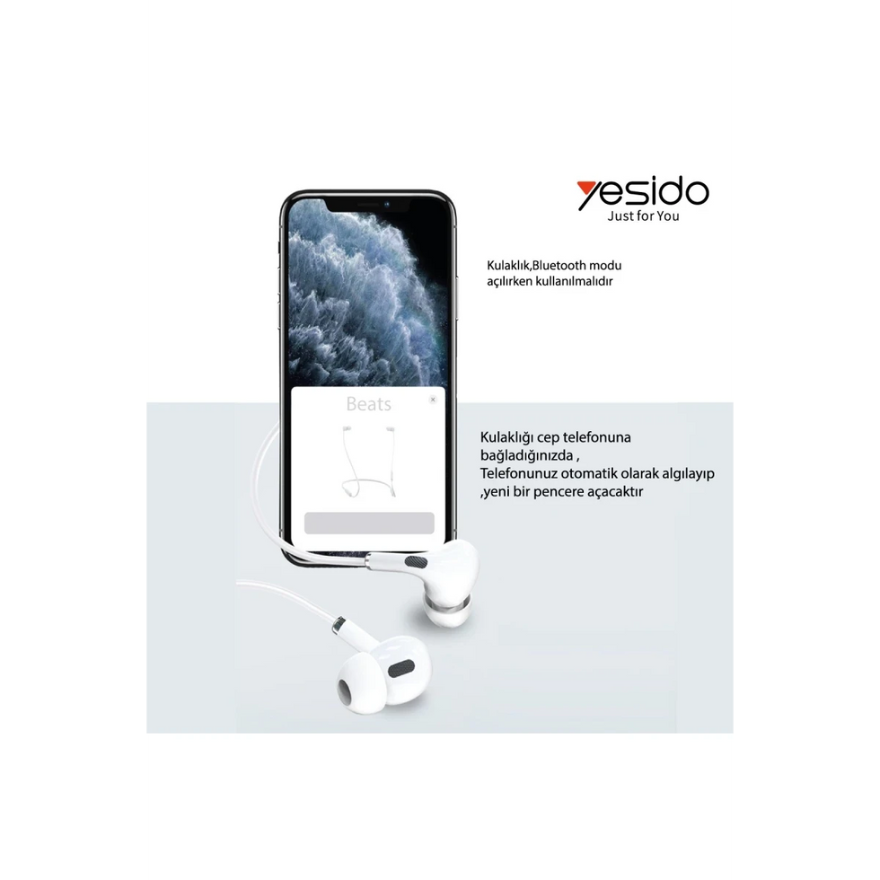 YESIDO-BT LIGHTNING WIRED EAR PHONE
