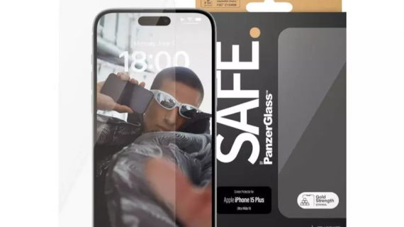 PanzerGlass SAFE95587, Screen Protector for iPhone 15 Pro, Clear