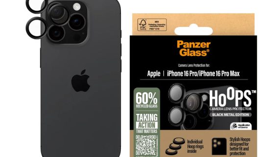 PanzerGlass® Hoops™ Black Lens Protector iPhone 16 Pro | iPhone 16 Pro Max |Rings