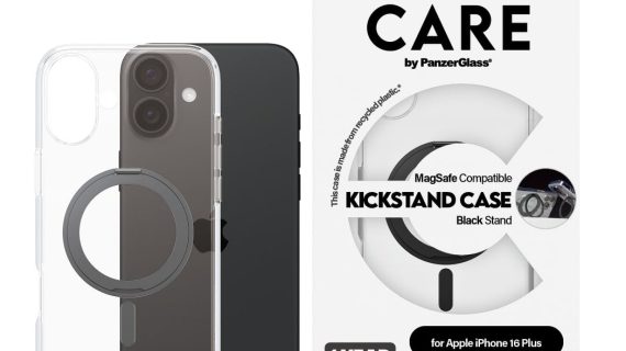 CARE by PanzerGlass® Case Feature Black Kickstand & MagSafe iPhone 16 Plus