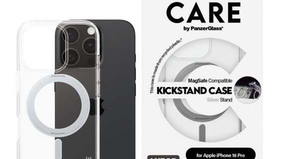 PanzerGlass® 1326, Case Feature Kickstand & MagSafe iPhone 16 Pro - Silver