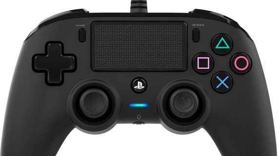 Nacon Wired Compact Controller For PlayStation 4 - Black