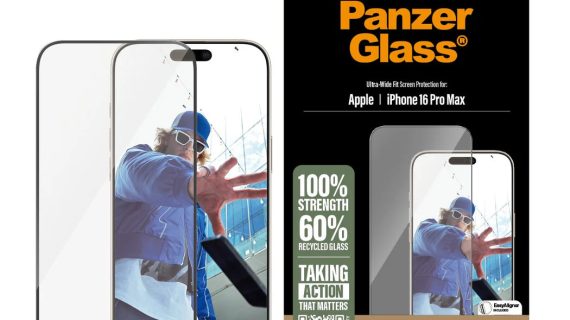 PanzerGlass® 2864, Screen Protector Clear iPhone 16 Pro Max | Ultra-Wide Fit