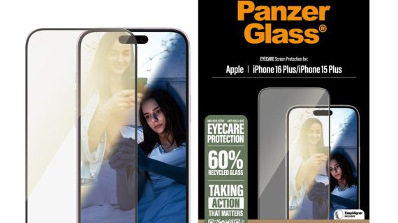 PanzerGlass® EyeCare Screen Protector Anti-Reflective & Bluelight iPhone 16 Pro Max | Ultra-Wide Fit