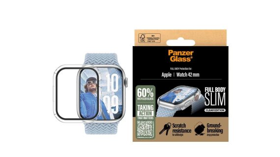 PanzerGlass® 3713, Screen Protector Snappie Full Body Slim Transparent | Apple Watch 42mm '24