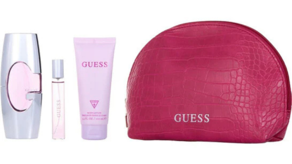Guess Pink Spray Gift Set EDP For Her - 75 ml - 4 Pcs Set
