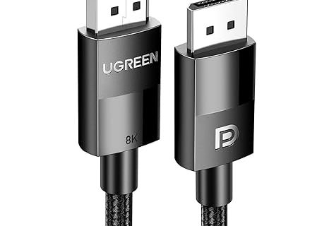 UGREEN DP 1.4 Male to Male Plastic Case Braided Cable 3m