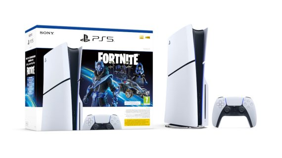 PS5 Slim Console Disk Fortnite Cobalt Star Voucher Bundle