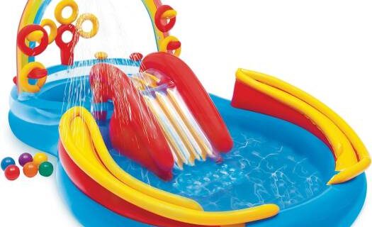 INTEX Rainbow Ring Play Center ,2 Years And Above, Multi Color, 57453Np