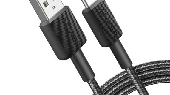 Anker 322 USB-A to USB-C Cable (6ft Braided) Black