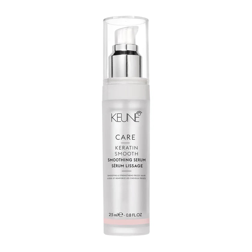 Keune Care Keratin Smooth Serum 25ml – Unisex Hair Serum for Frizz Control, Heat Protection & Shine