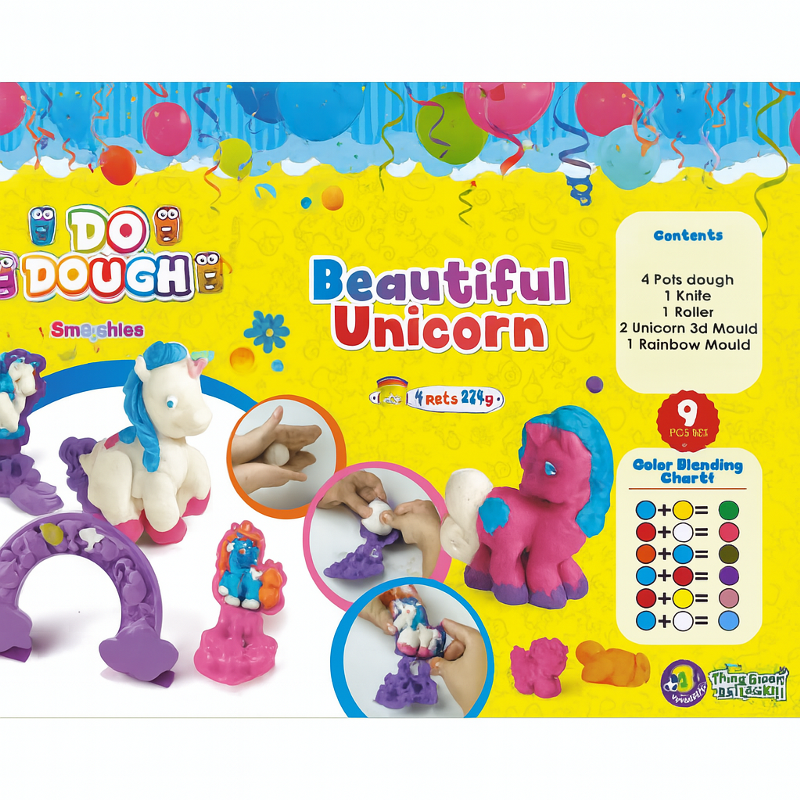 DO DOUGH Unicorn 9-Pcs Set