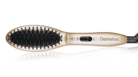 Demeliss Paris, Mini Pro Hot Straightening Brush Liss & Wave
