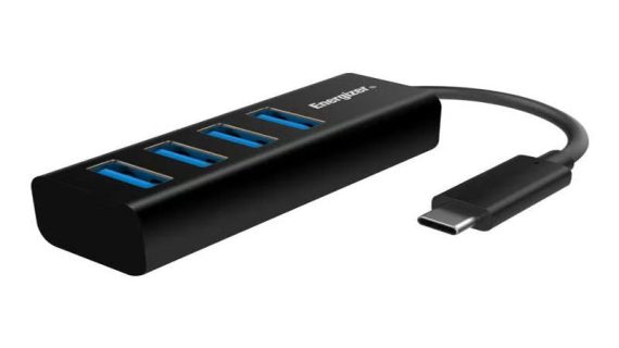 Energizer HC304A, Multi-port USB Type-C Hub - Black