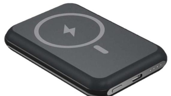 Energizer QM5000_BK, 5000 mAh Ultra-Light Magnetic Wireless Power Bank - Black