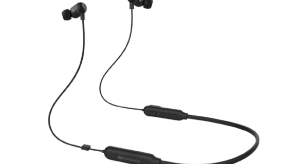 Engage, Bluetooth Neckband Headphones – Deep Bass, Clear Calls, Ergonomic Fit