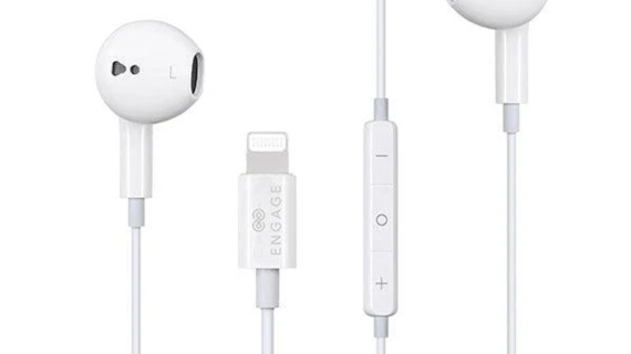 Engage, MFI Apple Lightning Wired Earphone, White
