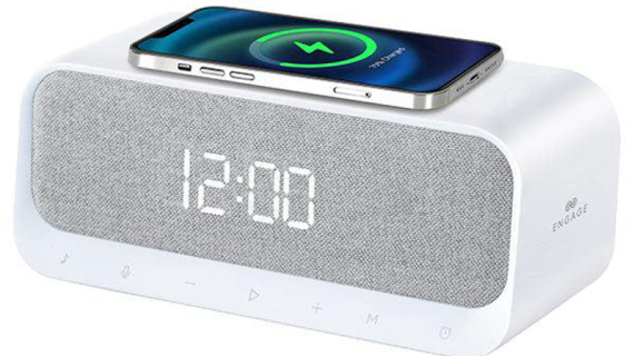 Engage, Multifunctional Bluetooth Speaker with Digital Alarm Clock