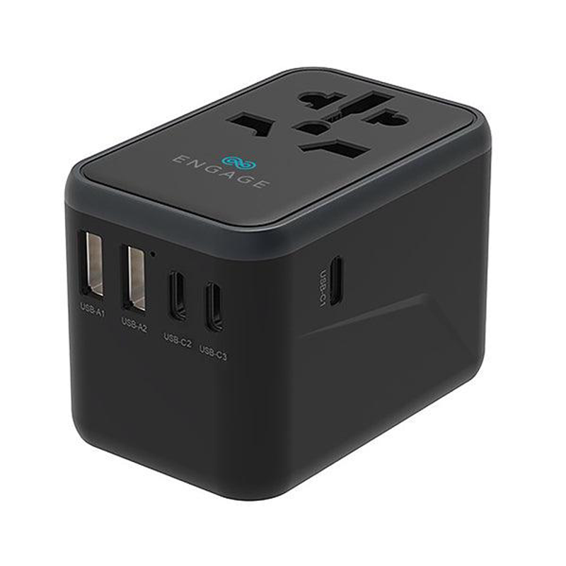 Engage, Universal Travel Charger/Adapter with 3 PD Ports (65W)