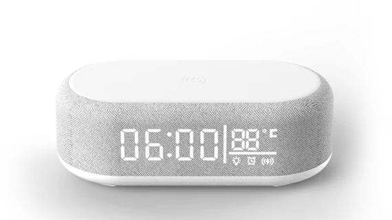 Engage, Wireless RGB Lights Bluetooth Speaker With Digital Alarm Clock