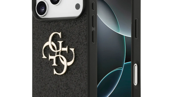 Guess, PU Glitter Case With Big 4G Metal Logo, iphone 17 Pro Max