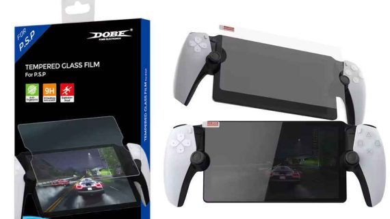 Dobe TP5-3576 Anti-Scratch HD Transparent Glass Film For PS5 Portal Screen