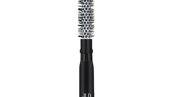 JLD Paris 15390, Ceramic Blow Drying Brush for Short & Fringe Hair, Heat-Even Styling Brush