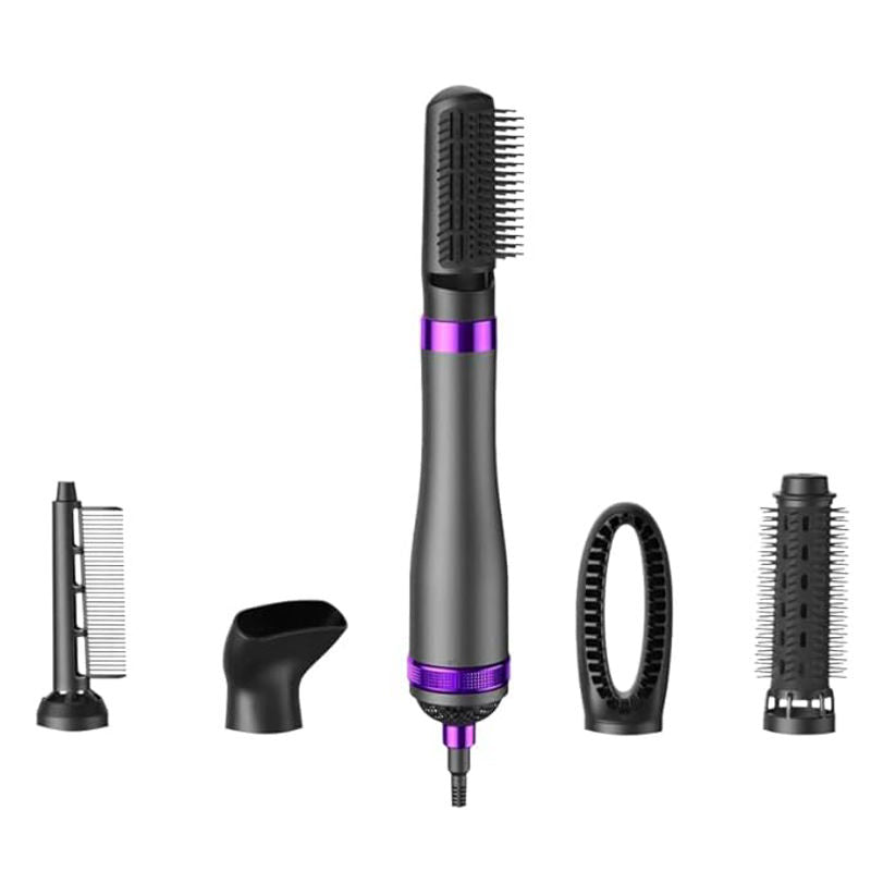 KKF, 5-in-1 Hair Dryer & Airwrap Styler 3000W with Interchangeable Brush Heads, Ionic Care & 3 Heat Settings