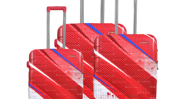 KarryOn, Aero Strokes Luggage Set – 3 Piece Polypropylene (20"/24"/28")