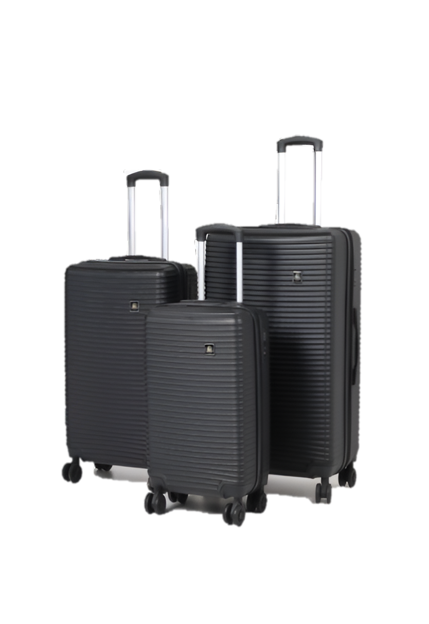 Polo OLIVIA ABS expandable SET 3PCS LARGE: 79 MEDIUM: 68.5"SMALL :52"Black