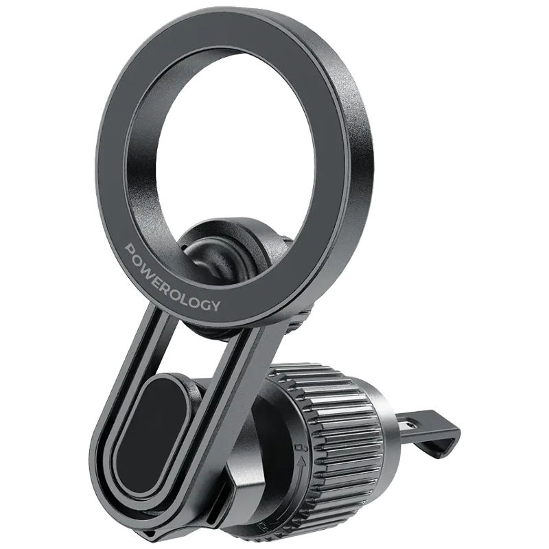 Powerology PWS6M09BK, SnapMount MagSafe Car Holder - Black