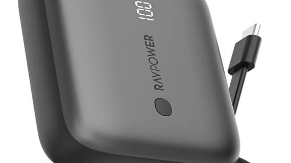 RAVPower RP-PB1224, 3-Port Power Bank, 10000mAh, PD20W - Black