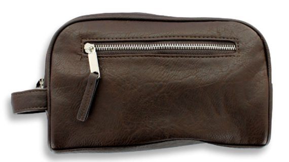 The Barb’Xpert Travel Toiletry Bag – Faux Leather Grooming Case