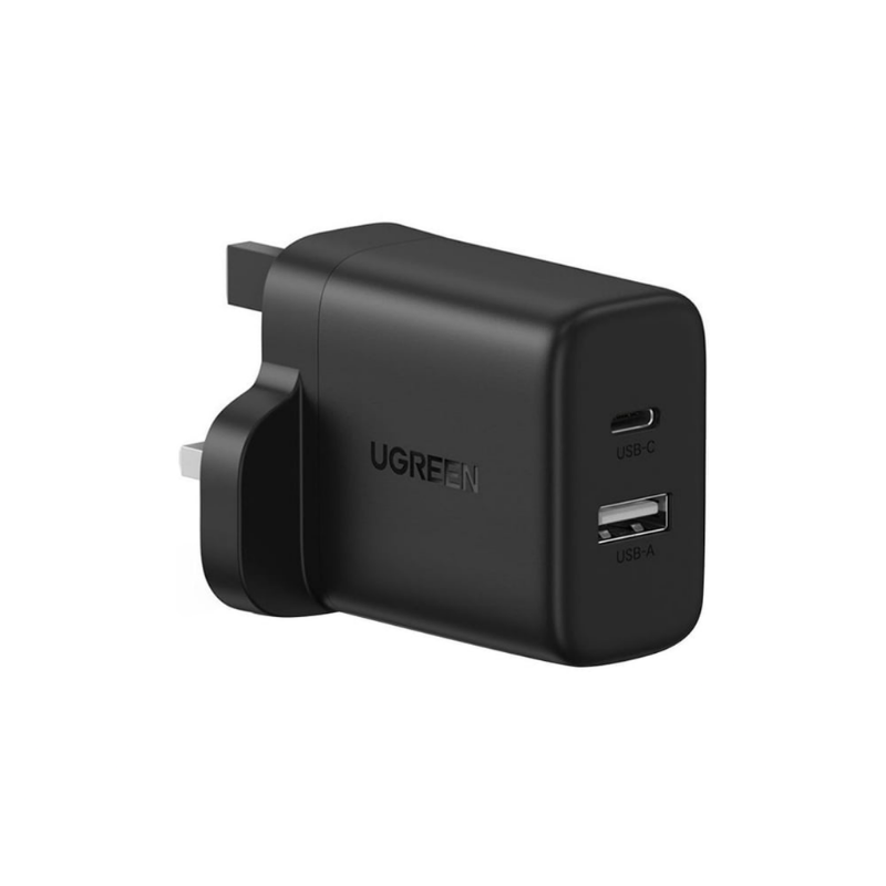 UGREEN 45304, 20W 2-Port Fast Charger UK - Black