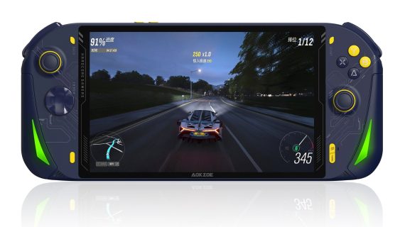 AOKZOE A1 Windows 11 Portable Pc Gaming Console ( 16 GB RAM , 1TB Memory ) - Quantum Blue