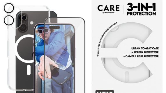 PanzerGlass®  B1339+2863+1285, Flagship 3-in-1 Bundle iPhone 16 Plus