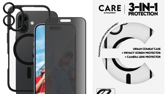 PanzerGlass® B1357+P2861+1283, Flagship 3-in-1 Privacy Bundle iPhone 16