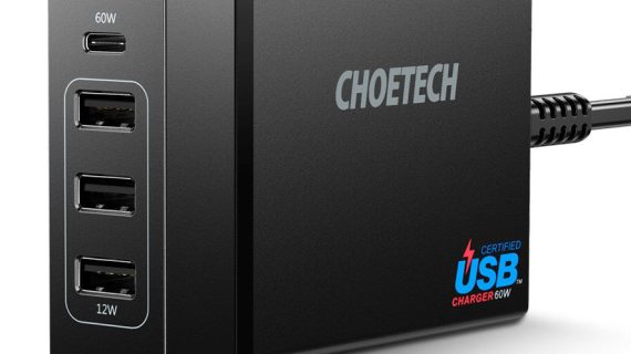 Choetech 3A+1C 72W Output ports wall charger