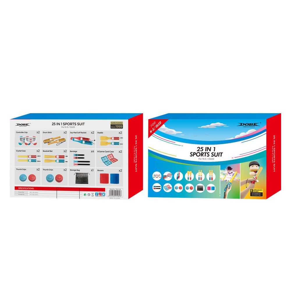 Dobe 25 in 1 Sports Suit For N-Switch