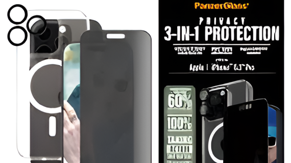 PanzerGlass® B1292+P2862+1284, 3-in-1 Privacy Protection Bundle PG Ultra Wide Fit Privacy SP | Hoops™ | HardCase for iPhone 16 Pro