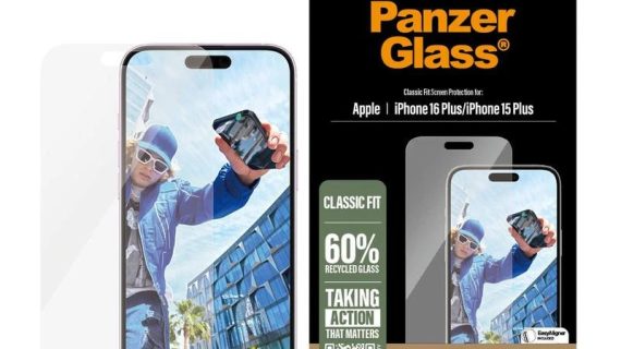 PanzerGlass® 2875,Screen Protector Clear iPhone 16 Plus | Classic Fit