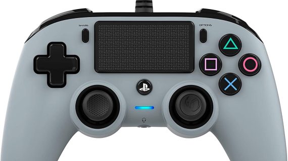 Nacon Wired Compact Controller For PlayStation 4 - Gray