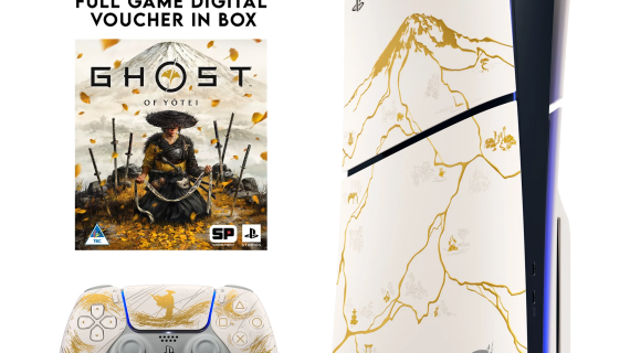 PlayStation 5 Slim Console Disk Ghost Of Yotei Limited Edition Bundle
