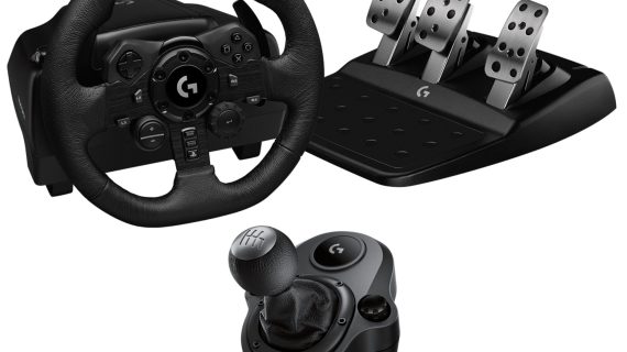 Logitech G923 Driving Force Racing Wheel + Shifter For PS5 & PS4