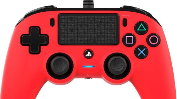 Nacon Wired Compact Controller For PlayStation 4 - Red