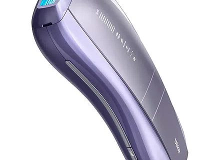 Ulike Laser Hair Removal, Air 10 IPL Hair Removal for Women and Men, 65°F Ice-Cooling Contact, Dual Lights, Skin Sensor & SHR Mode, Without Leather Case, Purple