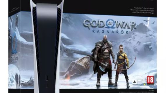 PlayStation 5 Digital Edition Console + God of War: Ragnarok Voucher