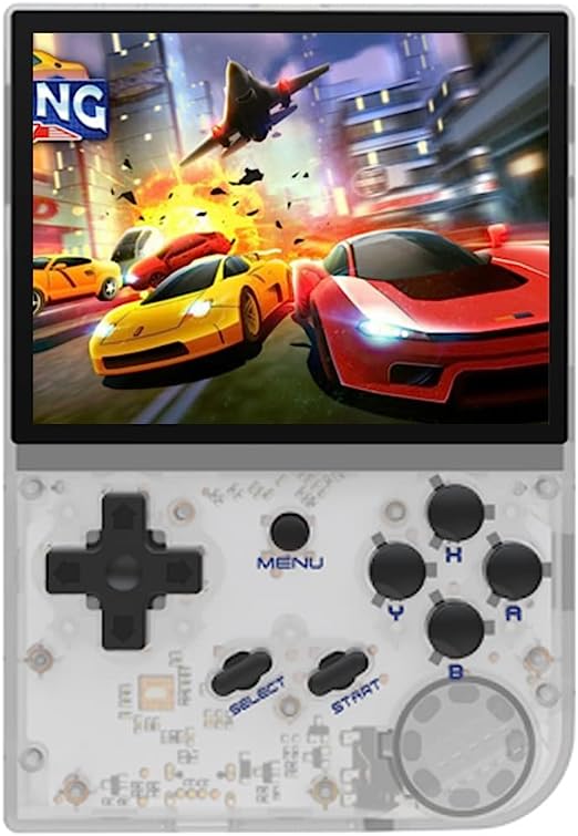 RG35XX Retro Handheld Game Console 3.5 Inch - Tranperant White