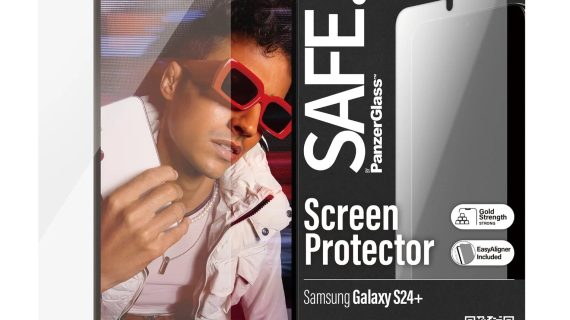 PanzerGlass® SAFE95667, Screen Protector Samsung Galaxy S24+ | Ultra-Wide Fit w. EasyAligner