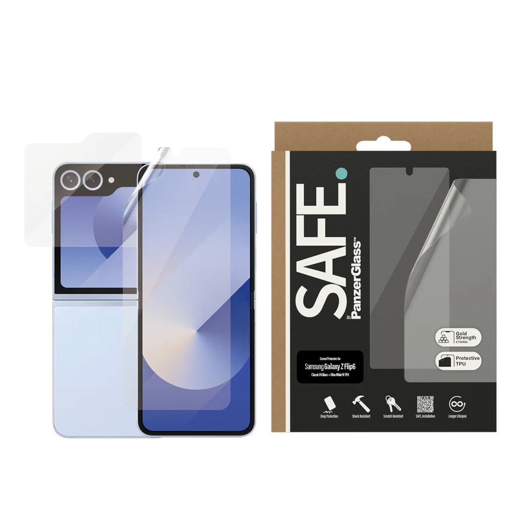 PanzerGlass® SAFE95868, Screen Protector Samsung Galaxy Z Flip6 | Glass & Film